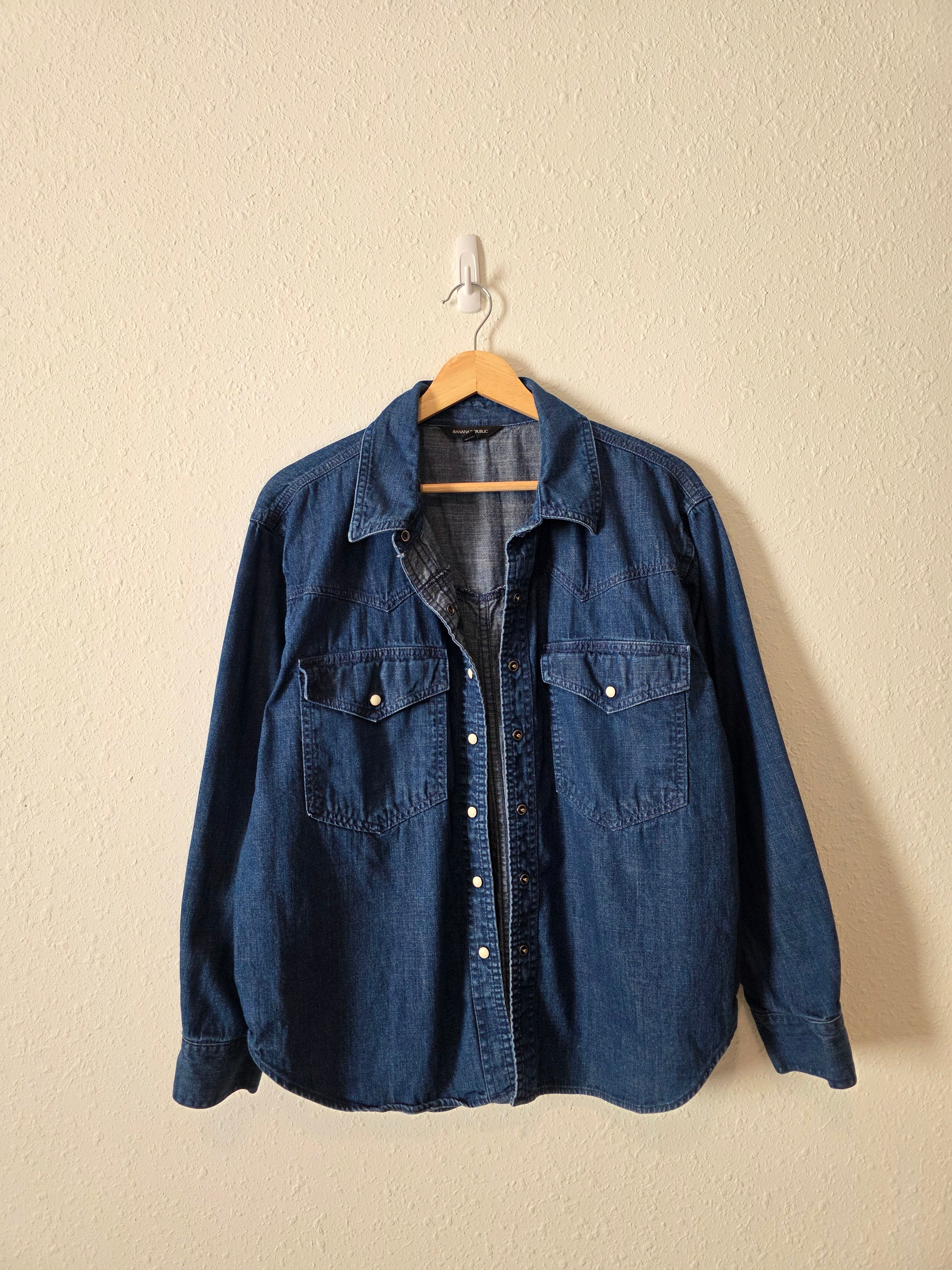 Banana Republic Denim Button Up (L)