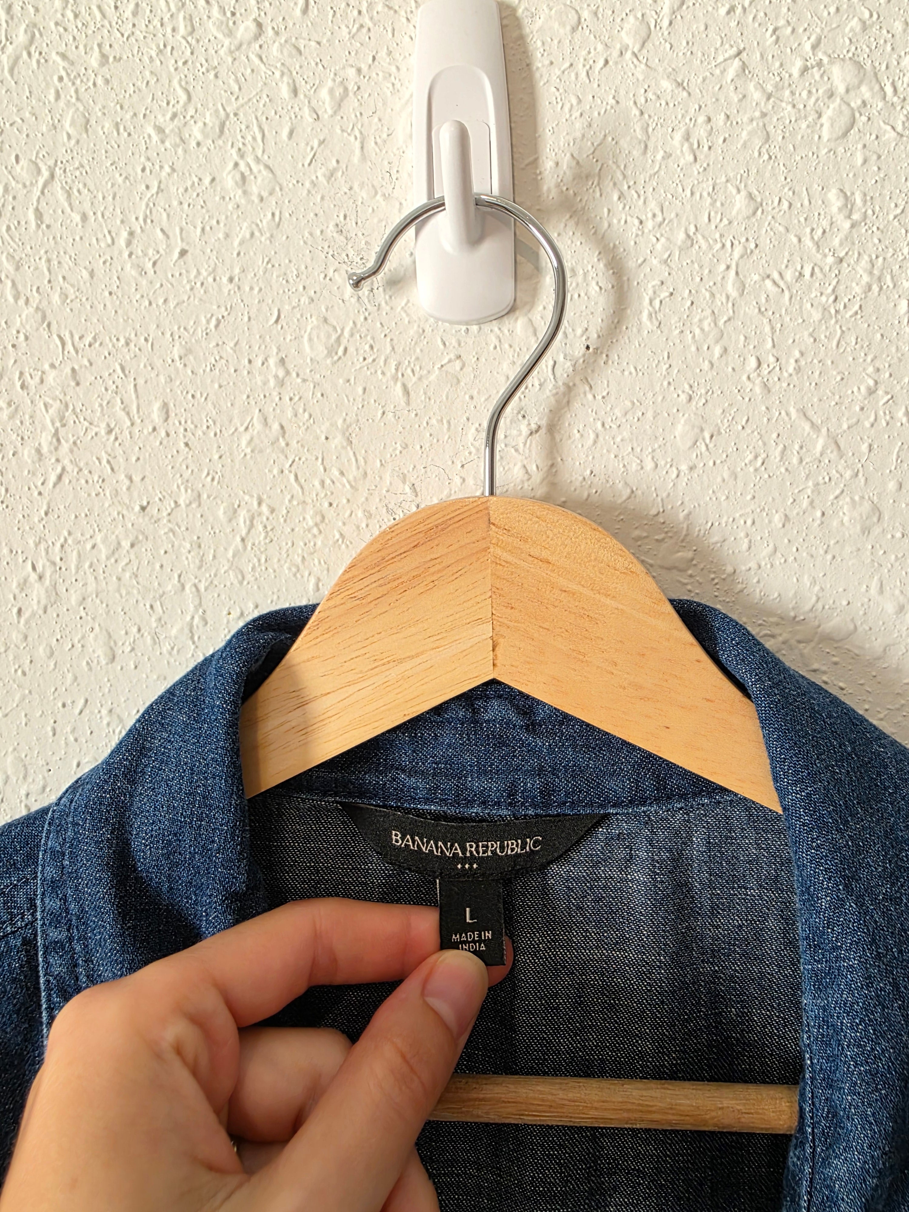 Banana Republic Denim Button Up (L)