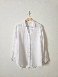 Cotton Gauze Button Up Top (M)