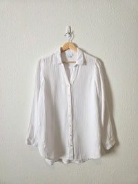 Cotton Gauze Button Up Top (M)