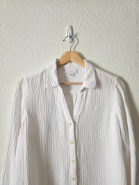 Cotton Gauze Button Up Top (M)