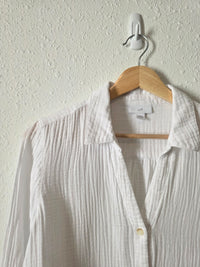 Cotton Gauze Button Up Top (M)