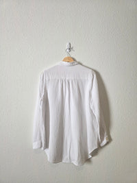 Cotton Gauze Button Up Top (M)