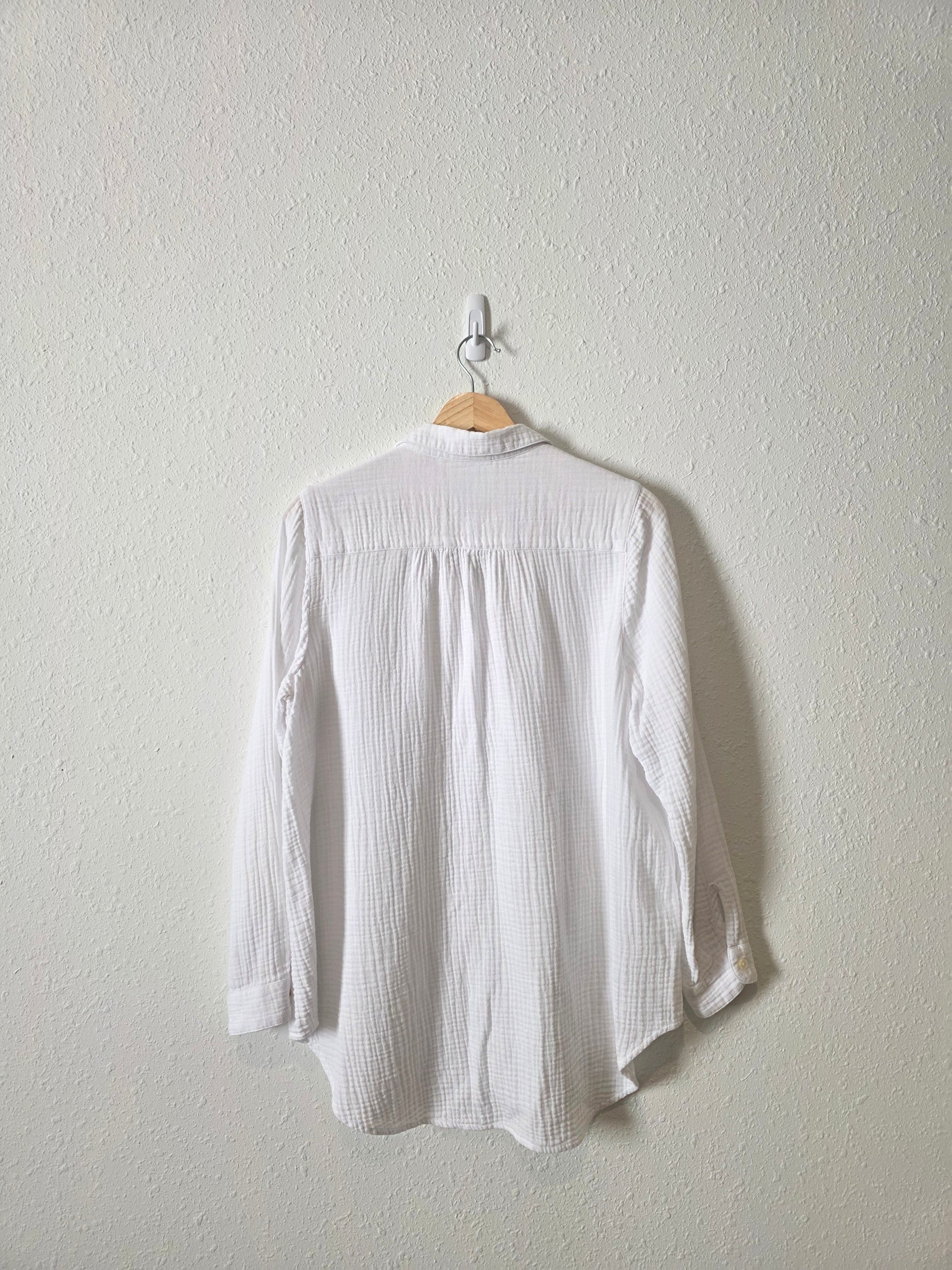 Cotton Gauze Button Up Top (M)