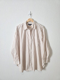 Banana Republic Striped Button Up (L)