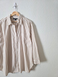 Banana Republic Striped Button Up (L)