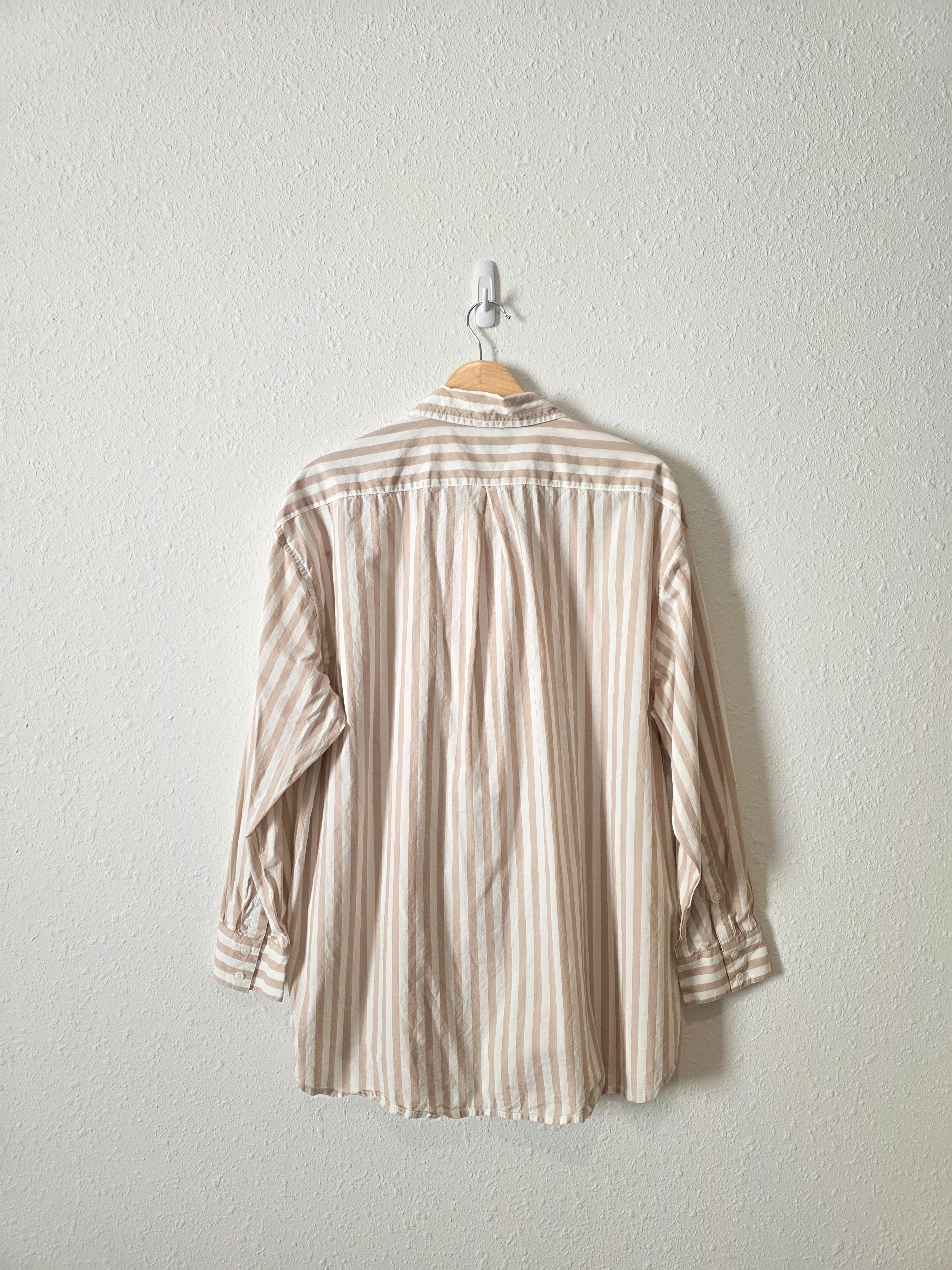 Banana Republic Striped Button Up (L)