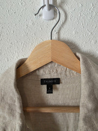 Linen Button Front Midi Dress (8)