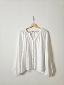 Free People Floral Embroidered Top (L)