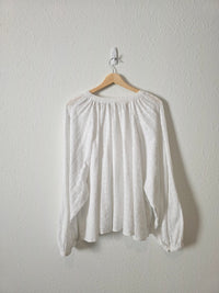 Free People Floral Embroidered Top (L)