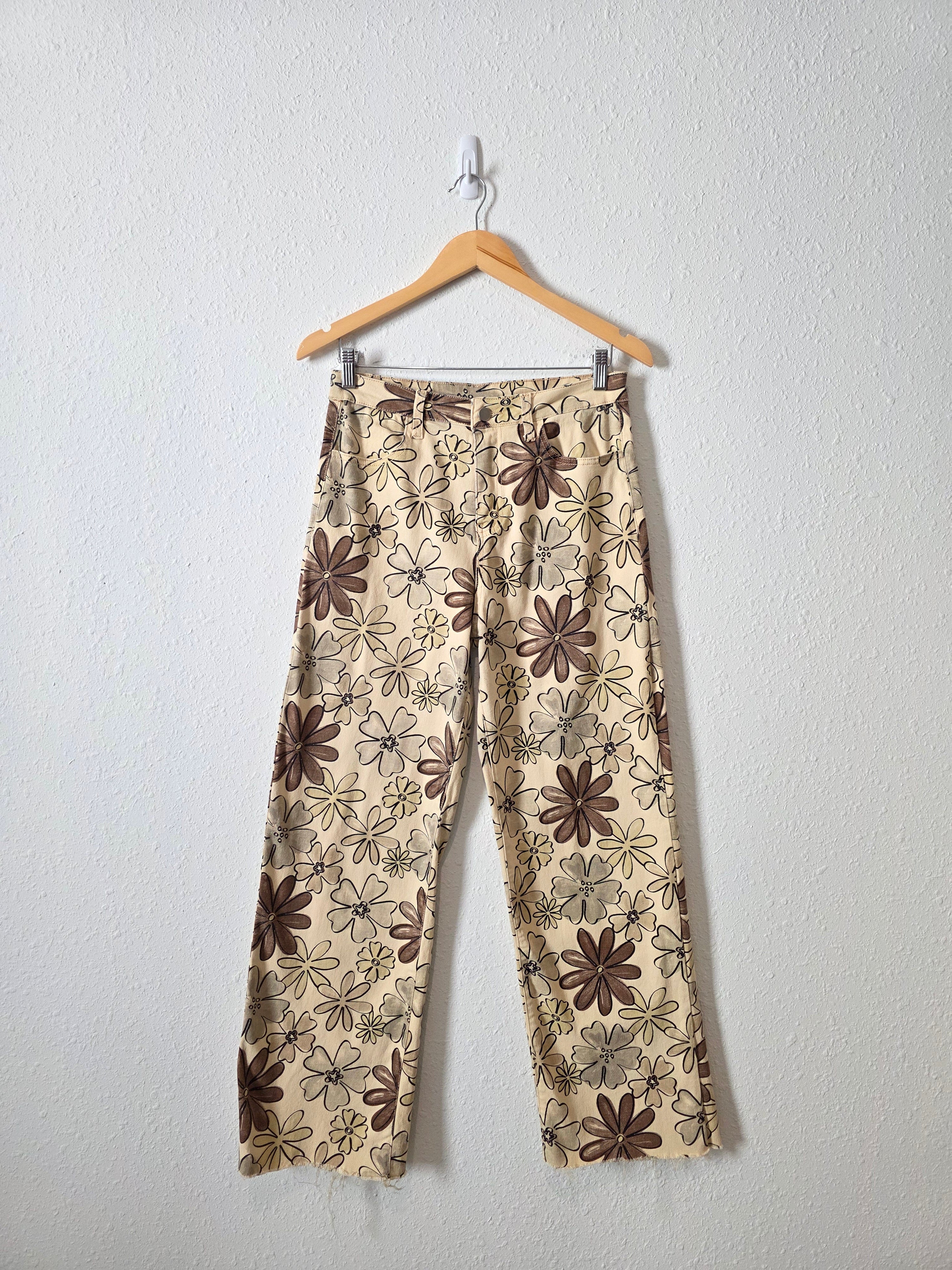 Bailey Rose Floral Straight Jeans (M)