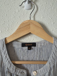 Quince Striped Linen Mini Dress (M)