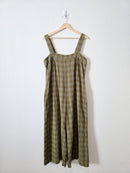 Wide Leg Checkered Jumpsuit (L)