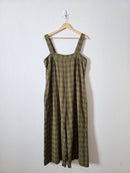 Wide Leg Checkered Jumpsuit (L)