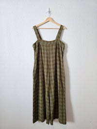 Wide Leg Checkered Jumpsuit (L)