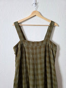 Wide Leg Checkered Jumpsuit (L)