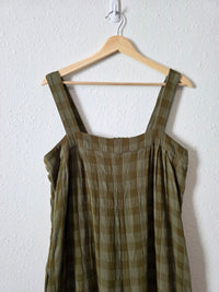 Wide Leg Checkered Jumpsuit (L)