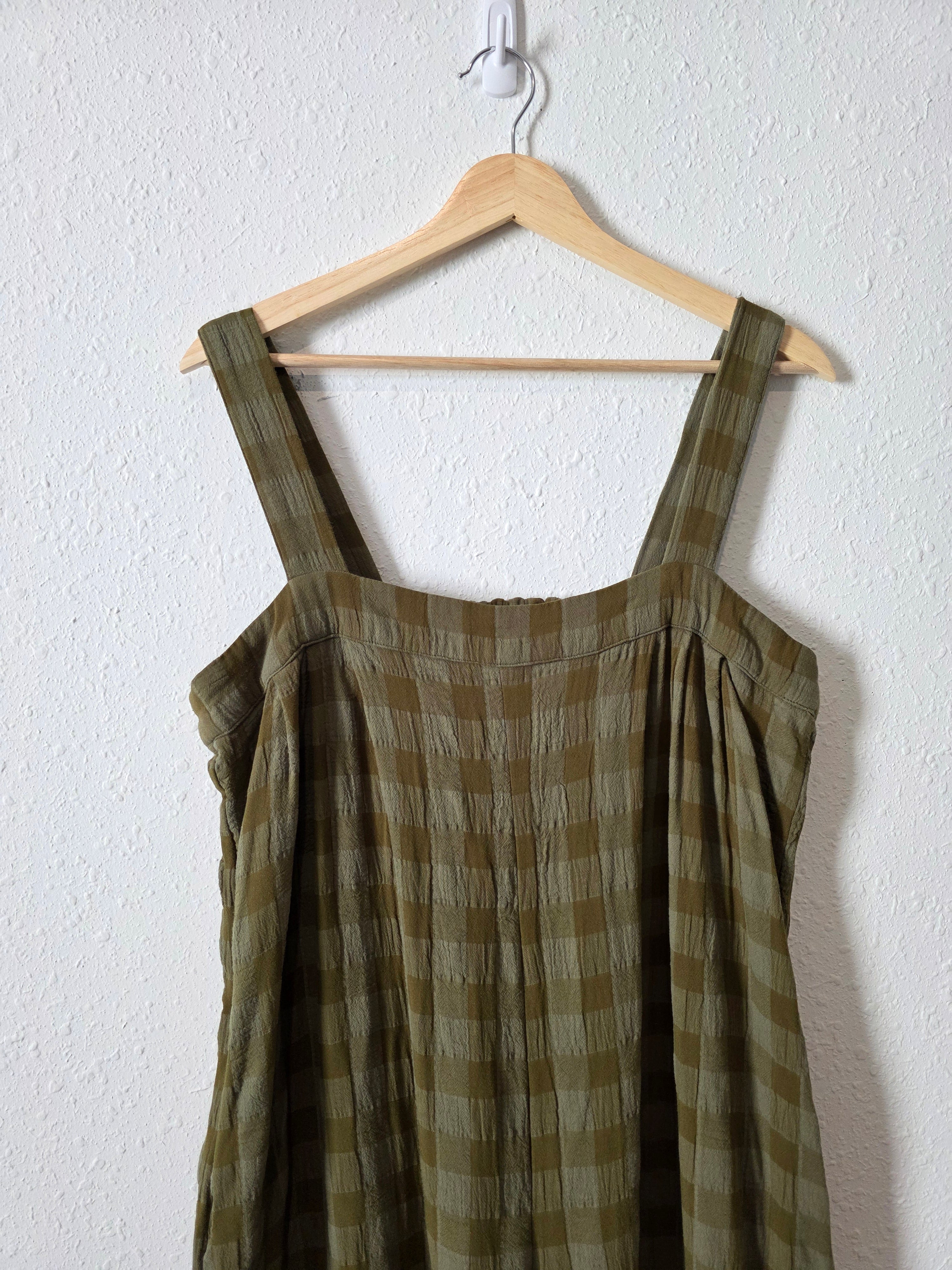 Wide Leg Checkered Jumpsuit (L)