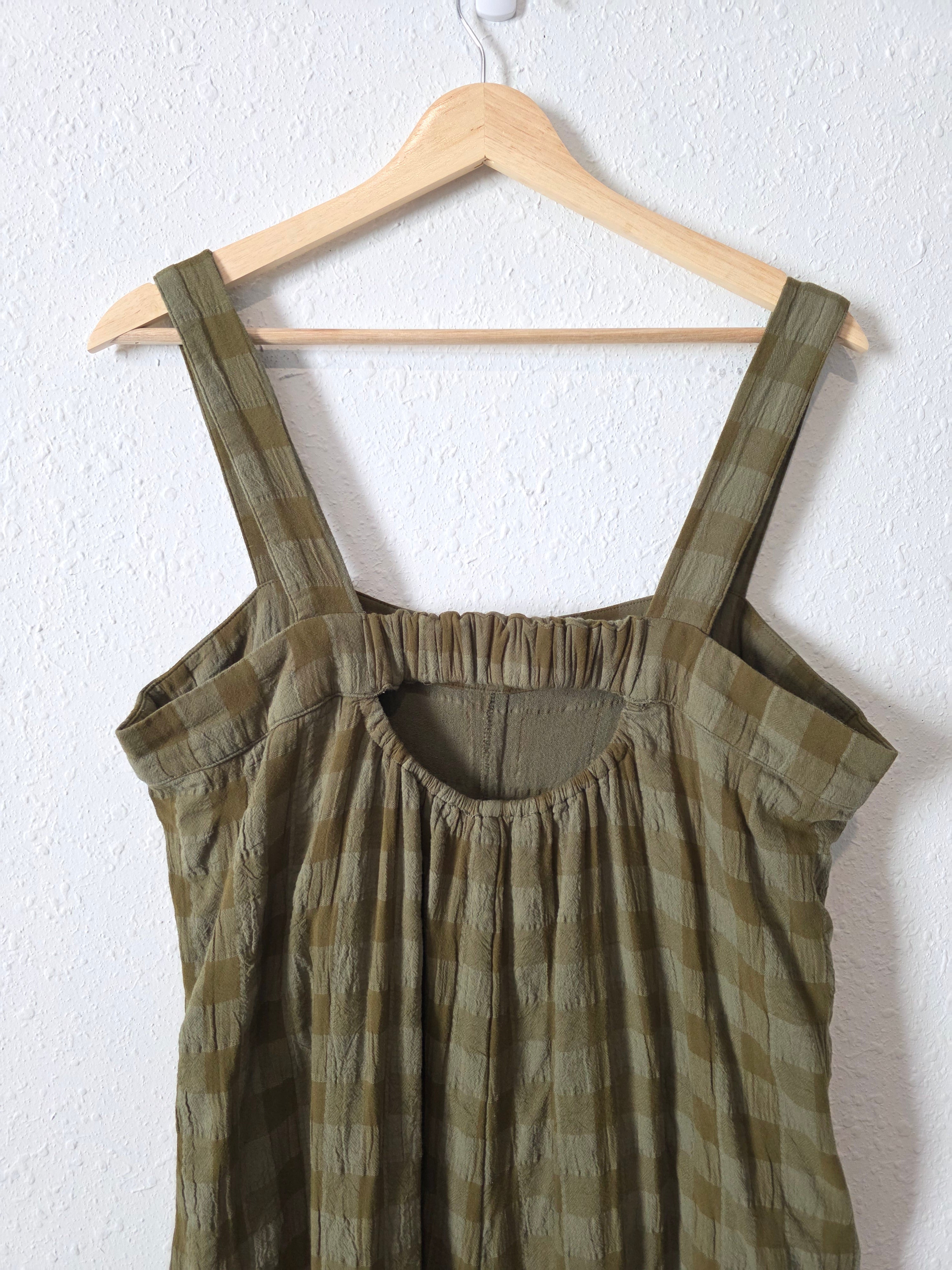Wide Leg Checkered Jumpsuit (L)