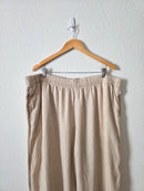 Linen Blend Wide Leg Pants (2X)