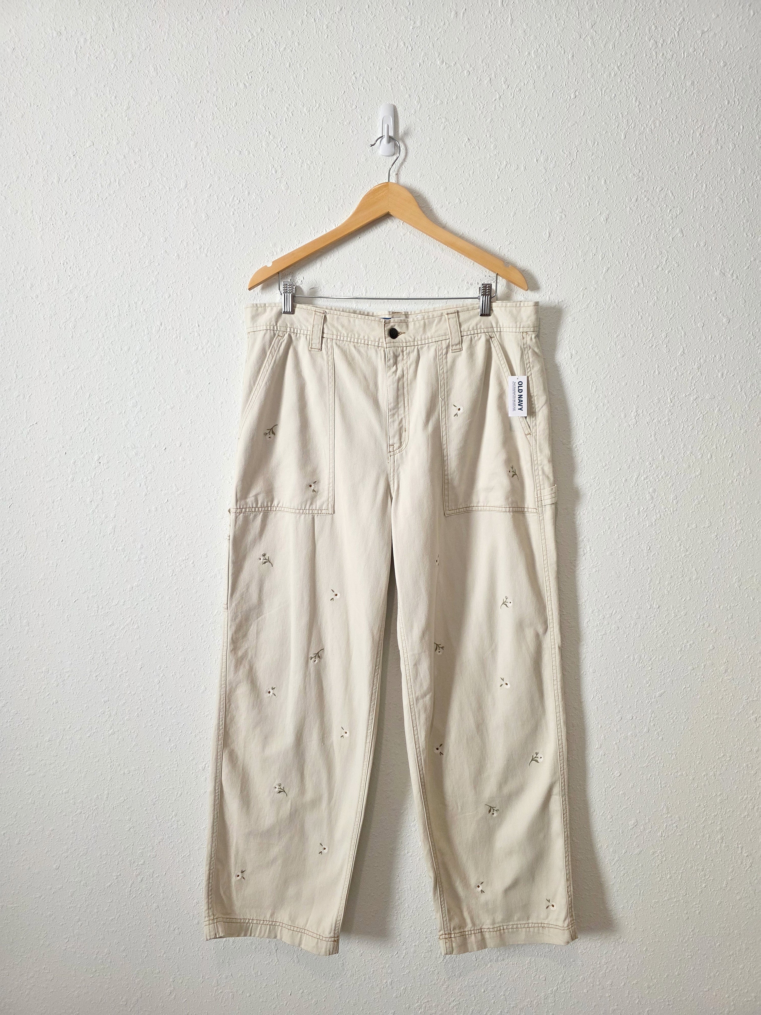 NEW Floral Embroidered Jeans (14)