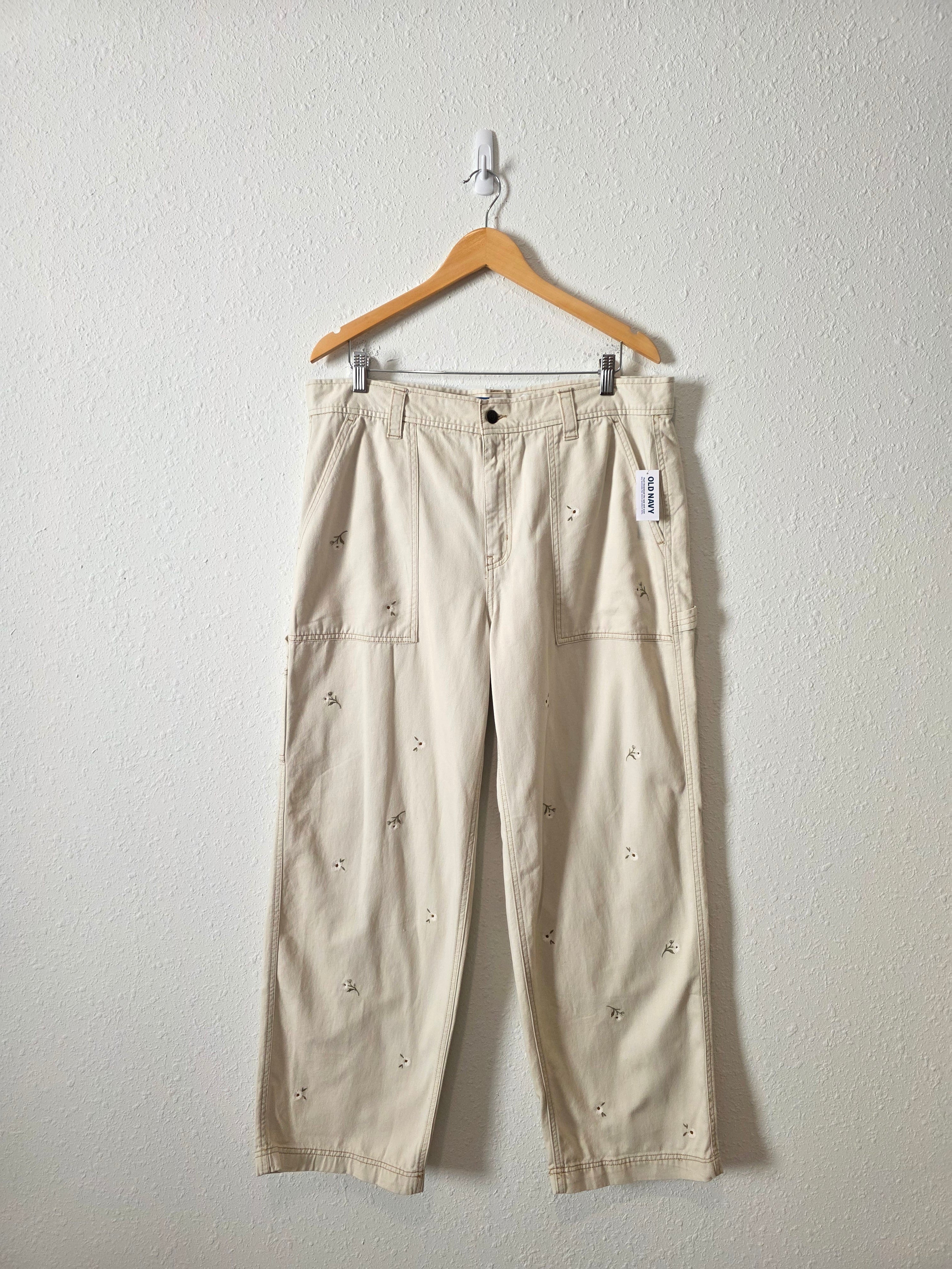 NEW Floral Embroidered Jeans (14)