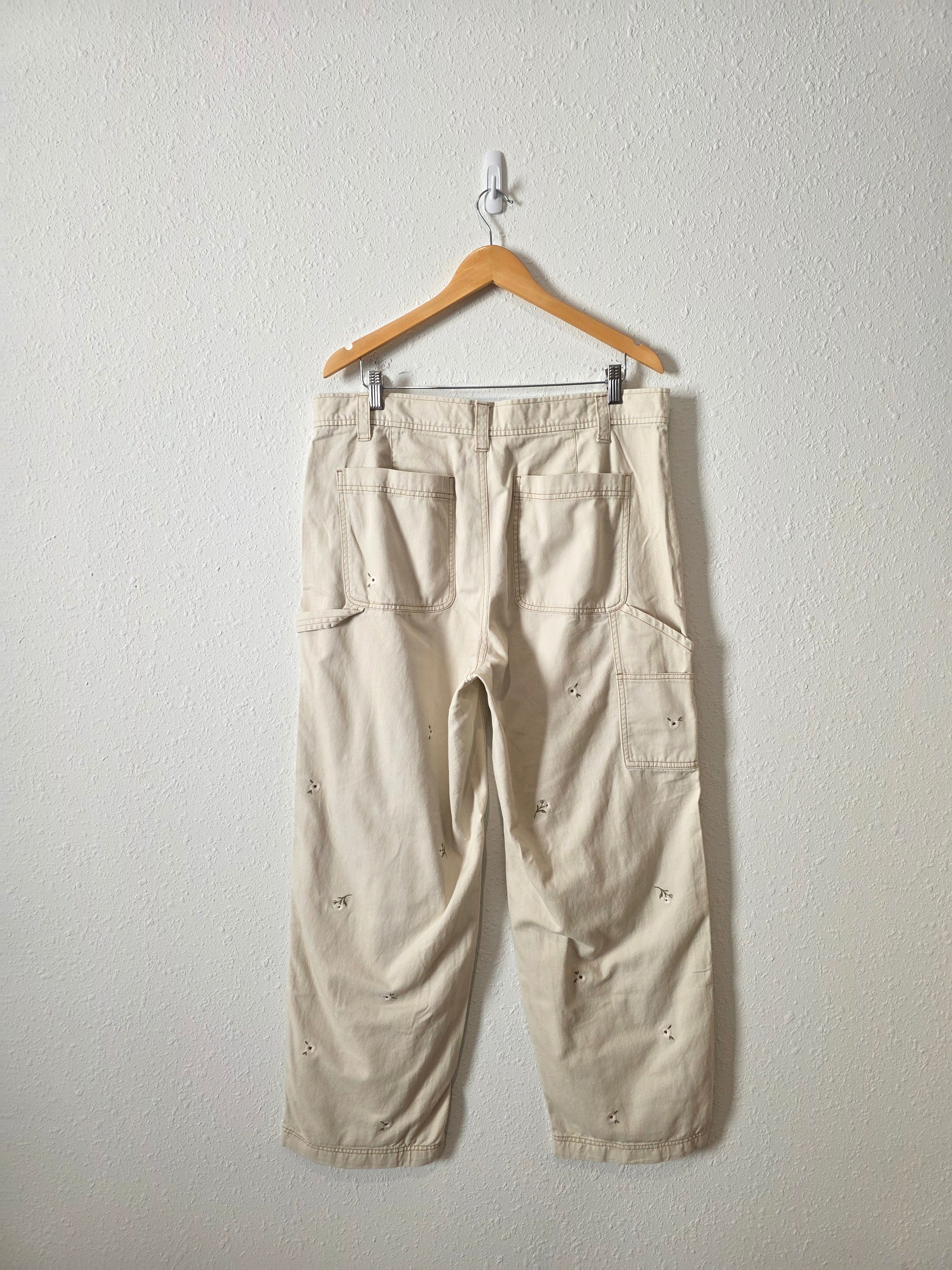 NEW Floral Embroidered Jeans (14)