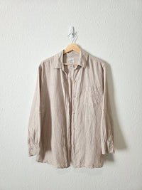 Vintage Linen Cotton Button Up (S)