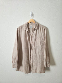 Vintage Linen Cotton Button Up (S)