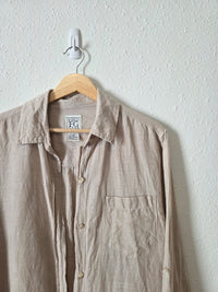 Vintage Linen Cotton Button Up (S)