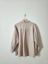 Vintage Linen Cotton Button Up (S)