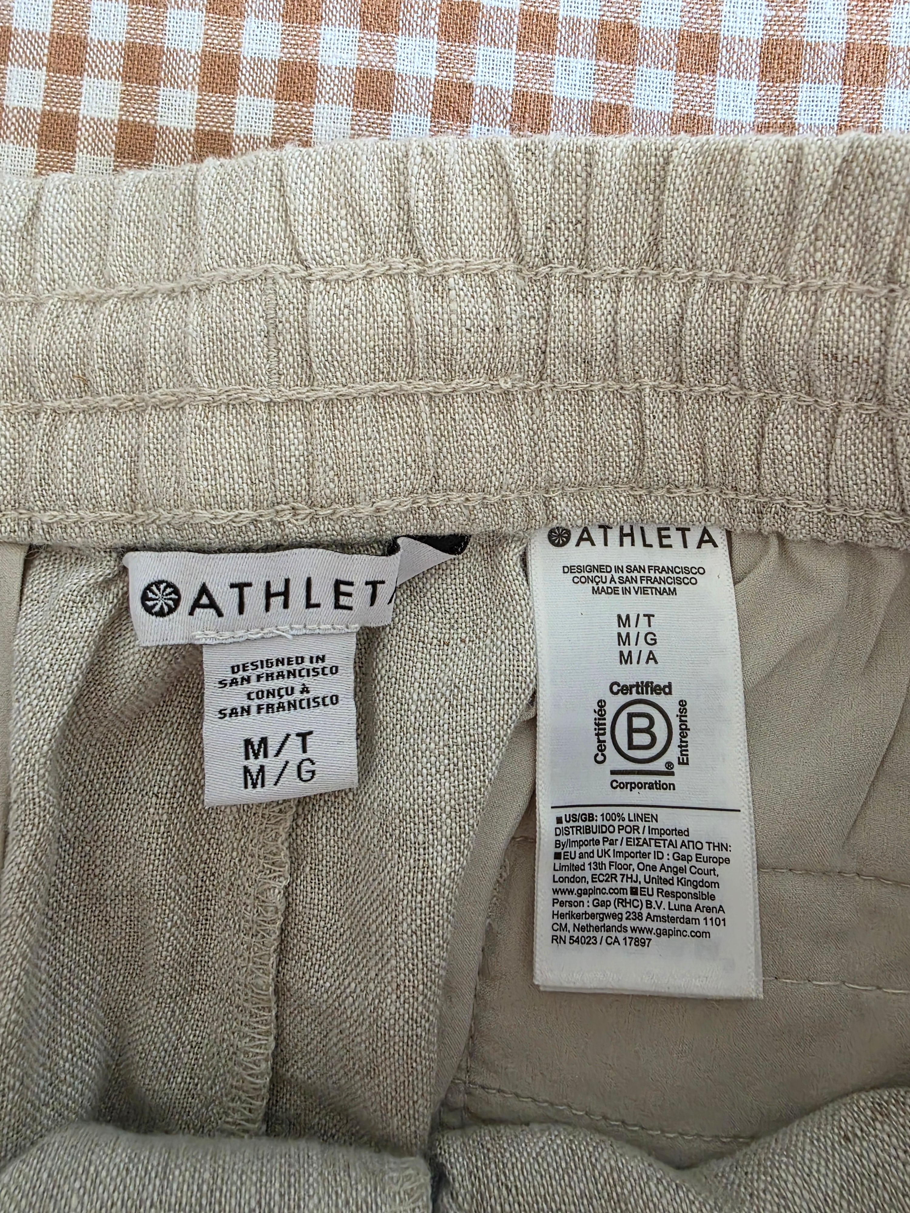 Athleta Wide Leg Linen Pants (MT)