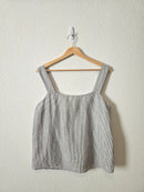 J.Crew Linen Cotton Striped Tank (M)