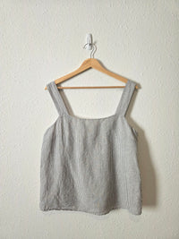 J.Crew Linen Cotton Striped Tank (M)
