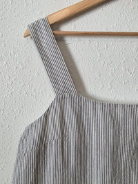 J.Crew Linen Cotton Striped Tank (M)