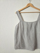 J.Crew Linen Cotton Striped Tank (M)