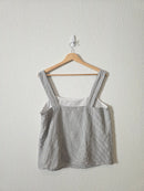 J.Crew Linen Cotton Striped Tank (M)