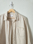 Gap Neutral Linen Button Up (M)