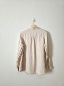 Gap Neutral Linen Button Up (M)