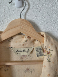 Vintage Eddie Bauer Floral Linen Dress (XL)