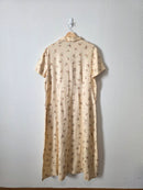 Vintage Eddie Bauer Floral Linen Dress (XL)