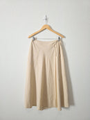 NEW Haven Linen Cotton Wrap Skirt (S)