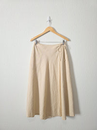 NEW Haven Linen Cotton Wrap Skirt (S)
