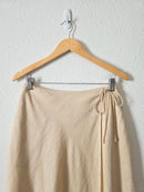 NEW Haven Linen Cotton Wrap Skirt (S)