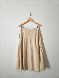NEW Haven Linen Cotton Wrap Skirt (S)