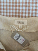 NEW Haven Linen Cotton Wrap Skirt (S)