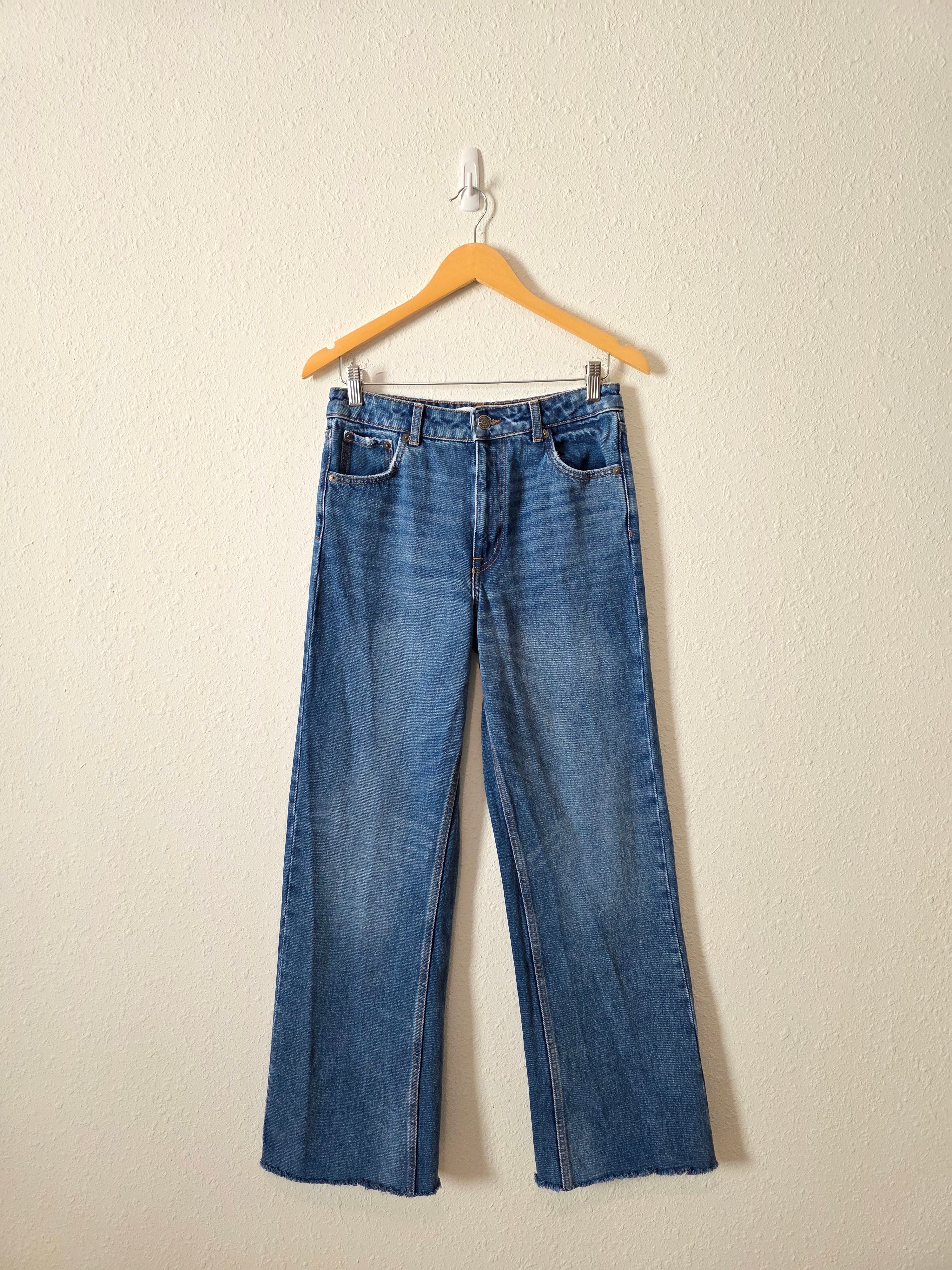 Zara High Rise Wide Leg Jeans (4)