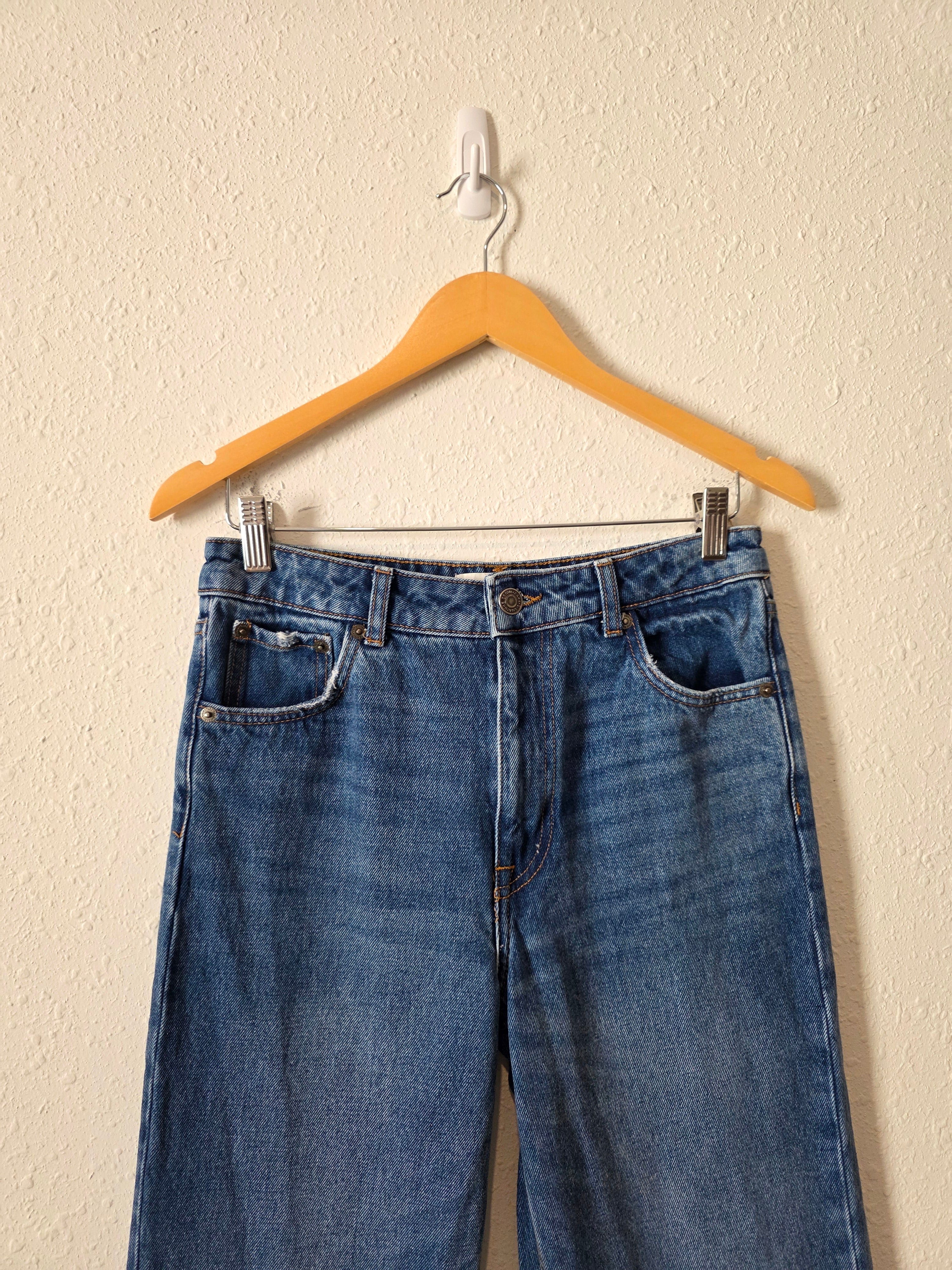 Zara High Rise Wide Leg Jeans (4)