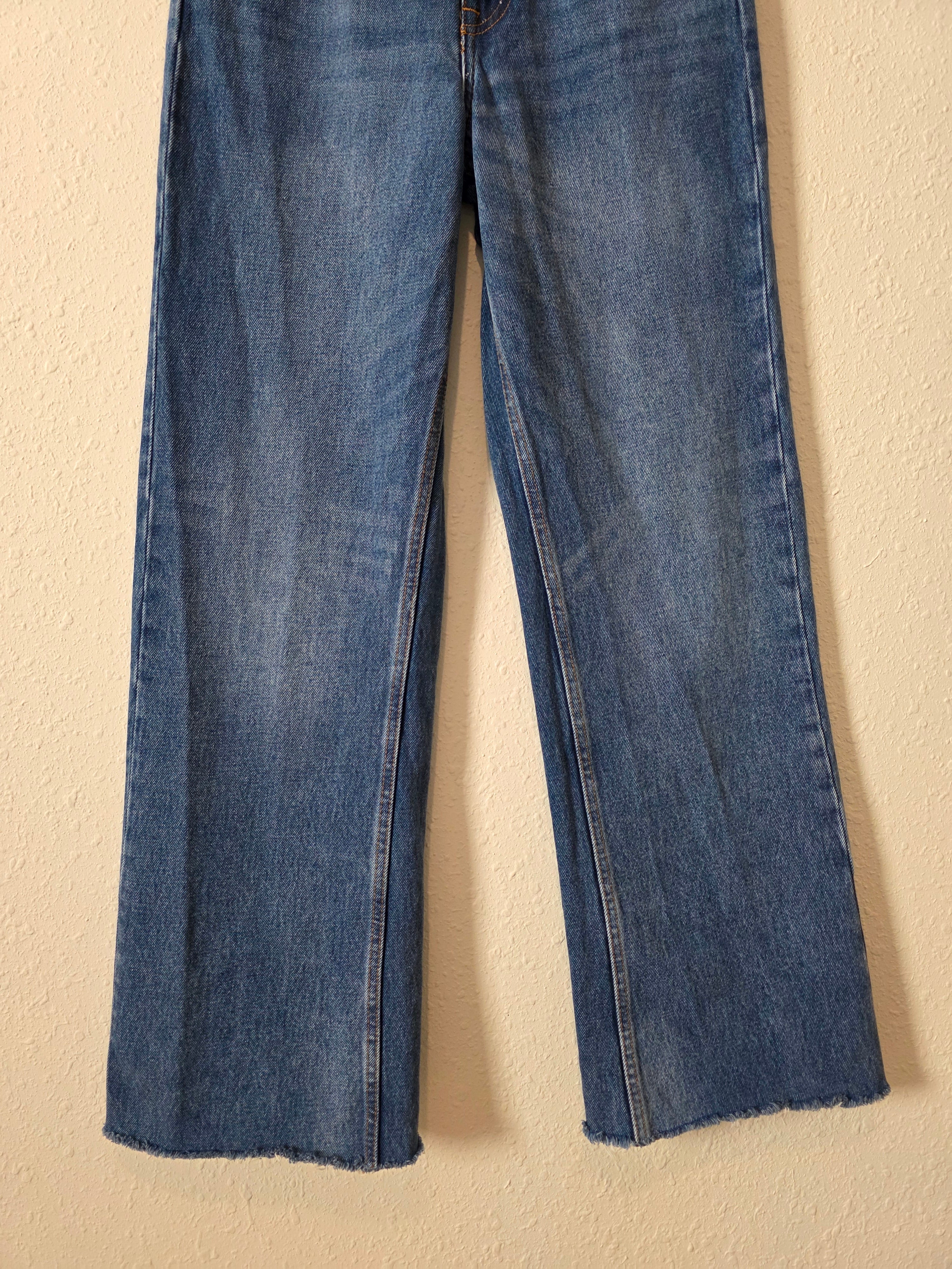 Zara High Rise Wide Leg Jeans (4)