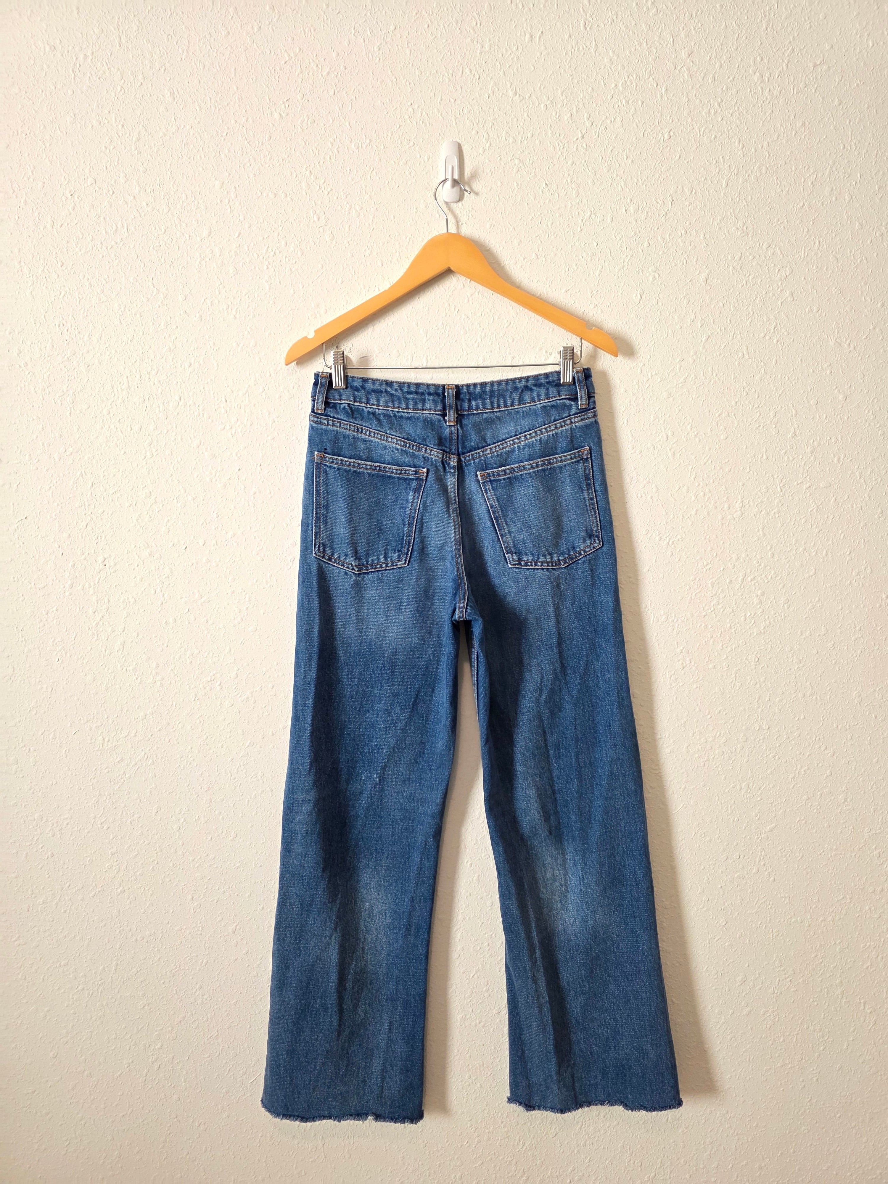 Zara High Rise Wide Leg Jeans (4)